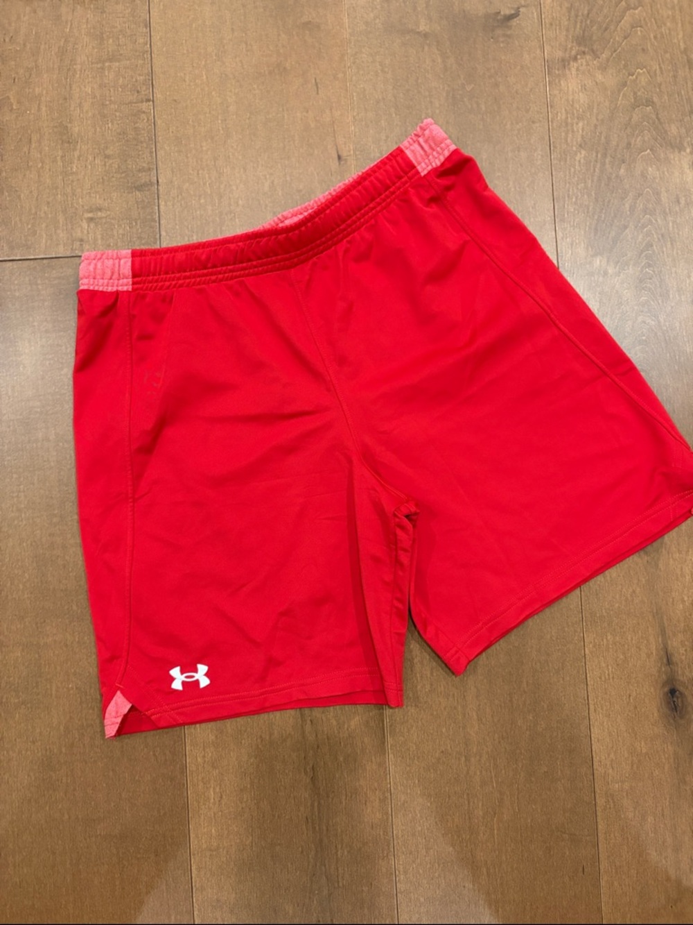 Under Armour Red Kids Athletic Shorts